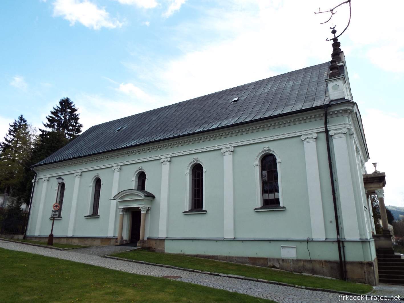 Vsetín - Evangelický kostel Horního sboru - boční pohled