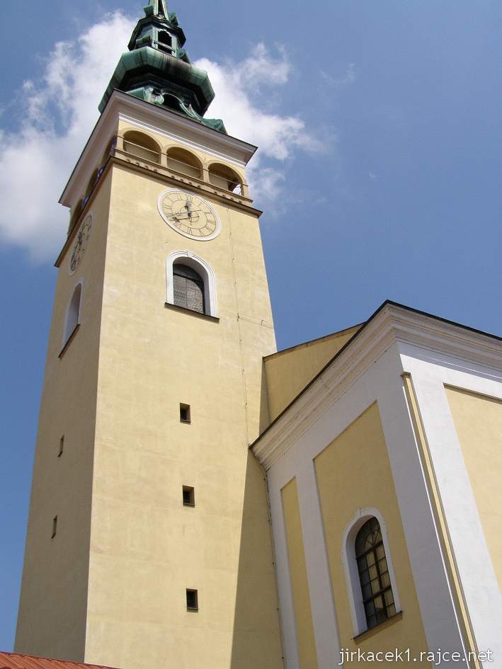 Nový Jičín - kostel Nanebevzetí Panny Marie - věž