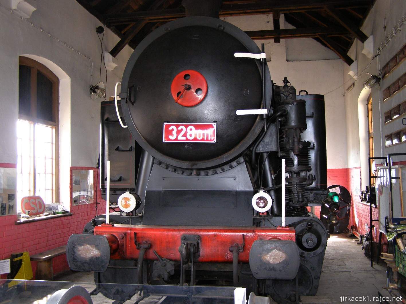 Rokytnice v Orlických horách - muzeum lokálky Doudleby-Vamberk-Rokytnice - Parní lokomotiva 328.011