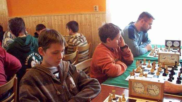 Novoroční turnaj (Střítež, 3. 1. 2009) - První tři šachovnice rapid turnaje