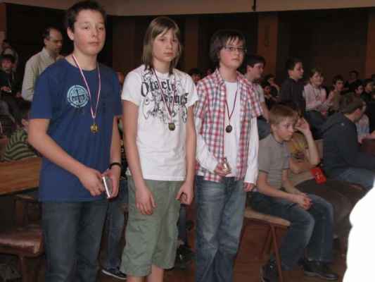 KP mládeže v rapid šachu (Neratovice, 4. 4. 2009) - Vítězové H14
1. Martin Pospíšil 
2. Robin Hrdina 
3. Tomáš Skalický